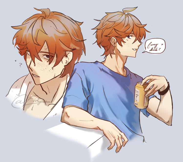 he offers you a drink..